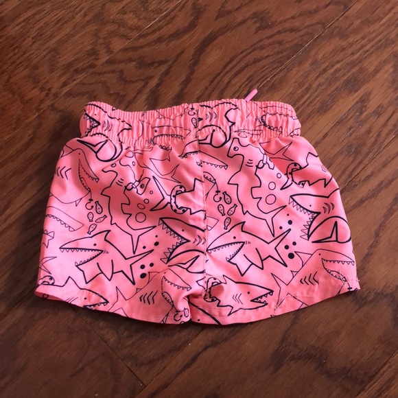 Neon Shark Swim Trunks - Picture 3 of 4